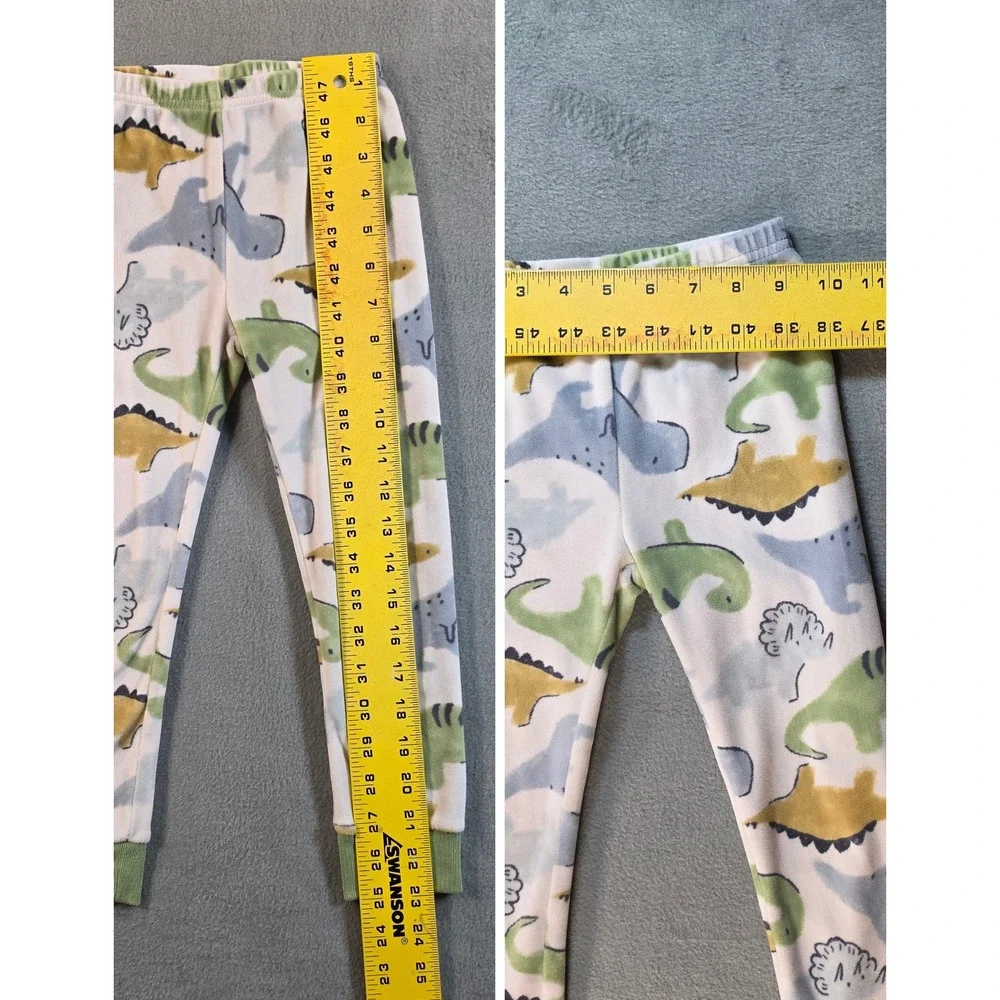 Carter's Two Piece Sleepwear Dinosaur Novelty Pajama Set White Boys 4T
